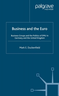 Cover image: Business and the Euro 9781349547135