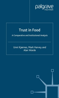 Cover image: Trust in Food 9781403998910