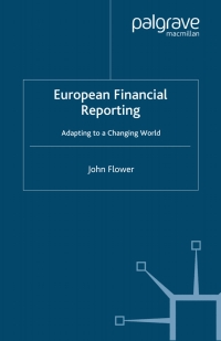 صورة الغلاف: European Financial Reporting 9781349400720