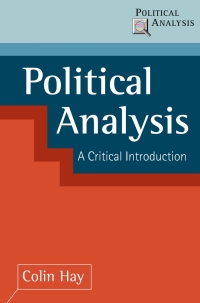 Cover image: Political Analysis 1st edition 9780333750025