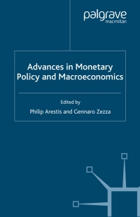 Cover image: Advances in Monetary Policy and Macroeconomics 9780230004948