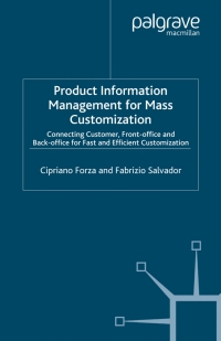 Cover image: Product Information Management for Mass Customization 9780230006829