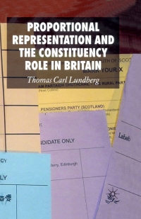 Immagine di copertina: Proportional Representation and the Constituency Role in Britain 9780230006522