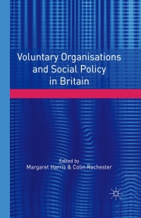 Imagen de portada: Voluntary Organisations and Social Policy in Britain 1st edition 9780333793138