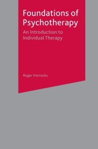 Cover image: Foundations of Psychotherapy 1st edition 9781403921895