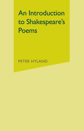 Imagen de portada: An Introduction to Shakespeare's Poems 1st edition 9780230802407