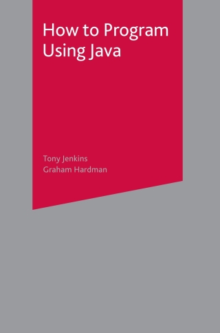 Imagen de portada: How to Program Using Java 1st edition 9781403912237