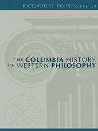 Cover image: The Columbia History of Western Philosophy 9780231101288