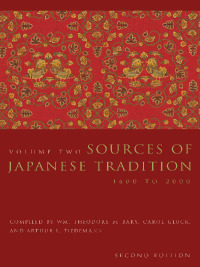 Cover image: Sources of Japanese Tradition 2nd edition 9780231129848
