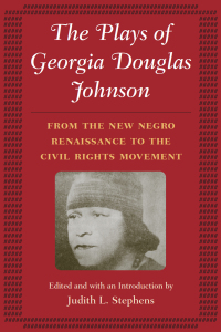 Cover image: The Plays of Georgia Douglas Johnson 9780252073335