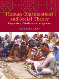 Cover image: Human Organizations and Social Theory 9780252034244