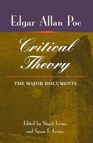 Imagen de portada: Poe's Critical Theory 9780252031236