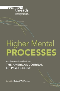 Cover image: Higher Mental Processes 9780252081453
