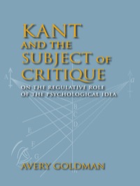 Omslagafbeelding: Kant and the Subject of Critique 9780253357113