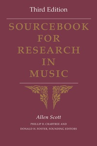 Imagen de portada: Sourcebook for Research in Music, Third Edition 3rd edition 9780253014481