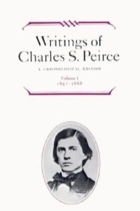 Immagine di copertina: Writings of Charles S. Peirce: A Chronological Edition, Volume 1 9780253372017