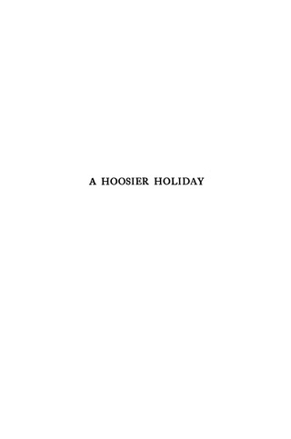 Imagen de portada: A Hoosier Holiday 9780253332837