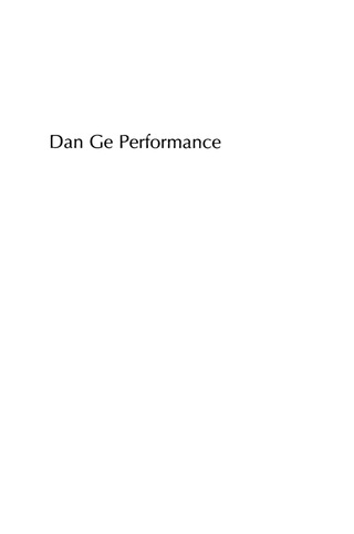 Cover image: Dan Ge Performance 9780253216120