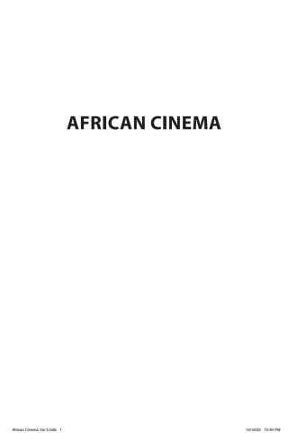 Imagen de portada: African Cinema: Manifesto and Practice for Cultural Decolonization 9780253066299