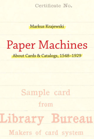 Cover image: Paper Machines 9780262015899