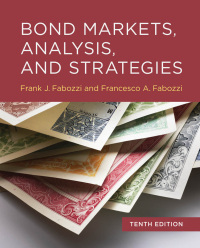 Cover image: Bond Markets, Analysis, and Strategies 10th edition 9780262046275