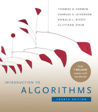 Cover image: Introduction to Algorithms 4th edition 9780262046305