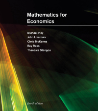 Cover image: Mathematics for Economics, fourth edition 9780262046626
