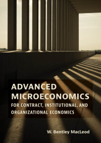 Cover image: Advanced Microeconomics for Contract, Institutional, and Organizational Economics 9780262046879