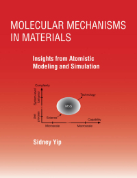 Cover image: Molecular Mechanisms in Materials 9780262048132