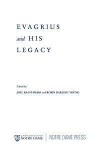 Imagen de portada: Evagrius and His Legacy 9780268024185