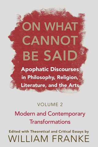 Cover image: On What Cannot Be Said 9780268028855