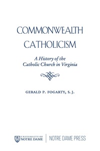 Cover image: Commonwealth Catholicism 9780268070649