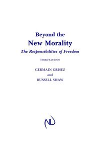 Cover image: Beyond the New Morality 3rd edition 9780268006792