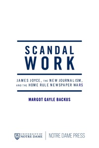 Cover image: Scandal Work 9780268204556