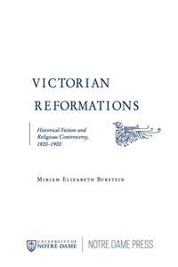 Cover image: Victorian Reformations 9780268022389