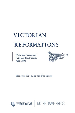 Cover image: Victorian Reformations 9780268022389