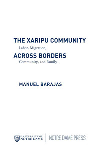 Cover image: The Xaripu Community across Borders 9780268022129