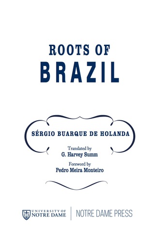 Cover image: Roots of Brazil 9780268026134