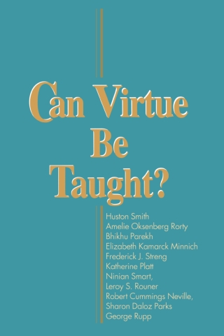 Cover image: Can Virtue Be Taught? 9780268008079