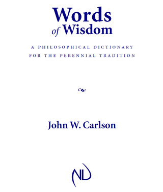 Cover image: Words of Wisdom 9780268023706