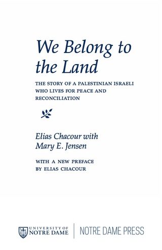 صورة الغلاف: We Belong to the Land 9780268019631