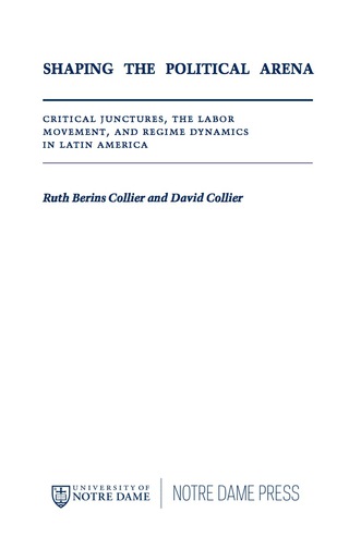 Cover image: Shaping the Political Arena 9780268017729