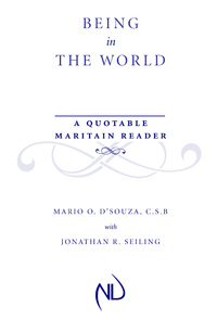 Cover image: Being in the World 9780268008994