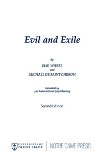 صورة الغلاف: Evil and Exile 9780268027582