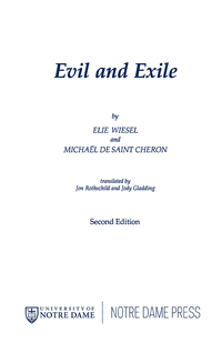 صورة الغلاف: Evil and Exile 9780268027582