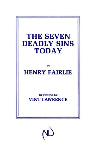 Cover image: The Seven Deadly Sins Today 9780268016982
