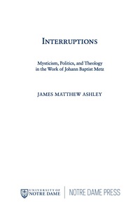 Cover image: Interruptions 9780268011956