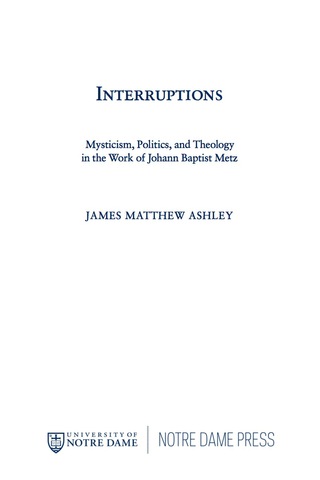 Cover image: Interruptions 9780268011956
