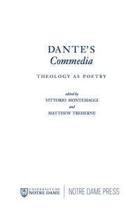 صورة الغلاف: Dante's Commedia 9780268162320
