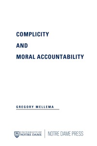 Titelbild: Complicity and Moral Accountability 9780268035419